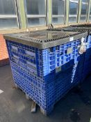 Lot of Assorted 8” Round Aluminum Pans,Aprox. (200) Pans with Aprox. 48” L x 45” W x 49” H Plastic