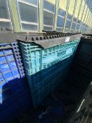 Lot of Assorted 8” Round Aluminum False Bottoms,Aprox. (200) Pans with Aprox. 48” L x 45” W x 49”