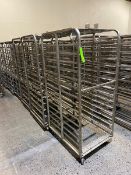 (9) BAKING PAN RACKS, MOUNTED ON CASTERS (LOCATED IN CALLERY, PA)