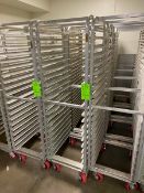 (4) BAKING RACKS, HOLDS 20 PANS, OVERALL DIMS.: APROX. 28