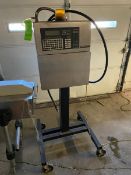 VIDEOJET EXCEL INK JET CODER, MOUNTED ON PORTABLE FRAME (LOCATED IN CALLERY, PA)