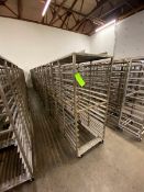 (9) BAKING PAN RACKS, MOUNTED ON CASTERS (LOCATED IN CALLERY, PA)