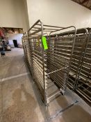 (7) BAKING PAN RACKS, MOUNTED ON CASTERS (LOCATED IN CALLERY, PA)