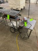 PENNSYLVANIA ROLLER PLATFORM SCALE, WITH S/S TABLE (LOCATED IN CALLERY, PA)
