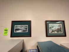 (2) FRAMED PAINTINGS OF PITTSBURGH SKYLINE