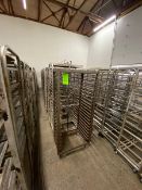 (16) BAKING PAN RACKS, MOUNTED ON CASTERS (LOCATED IN CALLERY, PA)