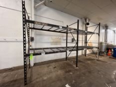 (4) SECTIONS OF PALLET RACKING, (16) CROSS BEAMS AND (7) UPRIGHTS