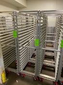 (4) BAKING RACKS, HOLDS 20 PANS, OVERALL DIMS.: APROX. 28