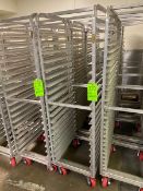 (4) BAKING RACKS, HOLDS 20 PANS, OVERALL DIMS.: APROX. 28