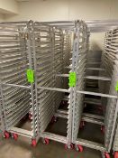 (4) BAKING RACKS, HOLDS 20 PANS, OVERALL DIMS.: APROX. 28