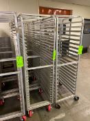 (4) BAKING RACKS, HOLDS 20 PANS, OVERALL DIMS.: APROX. 28