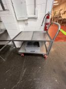 S/S PUSH CART, APPROX. DIMS: 39 IN. L X 26 IN. W X 28 IN. H