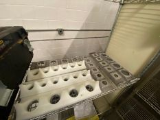 (7) DIE SETS, ASSORTED STYLES, WITH TOOL BOX WITH SOME ASSOCIATED PARTS (LOCATED IN CALLERY, PA)