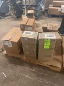 ASSORTED JANITORIAL SUPPLIES, INCLUDES SCOTCH BRITE SCOURING PADS, DETERGENT, 8 IN. WET MOPS, 8