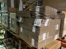 LOT OF ASSORTED CORRIGATED, CONTENTS OF TOP SHELF OF PALLET RACKING (LOCATED IN HERMITAGE, PA)