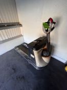 CROWN 2300 SERIES ELECTRIC PALLET JACK, MODEL WP2335-45, S/N5A385939, 4,500 LB