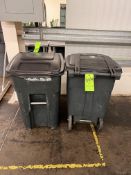 (2) TOTER INC 48 GALLON PORTABLE TRASH CANS
