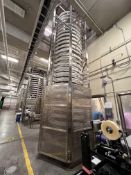 NERCON SPIRAL ELEVATING CONVEYOR, APPROX. 27 FT TOTAL H, APPROX. 10 IN. BELT, APPROX. 38 IN.
