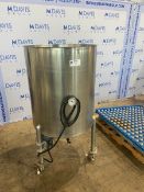 Aprox. 100 Gal. S/S Single Wall Tank, with Bottom Mounted Motor, Internal Dims.: Aprox. 36