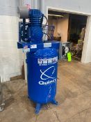 2013 Quincy 7.5 hp Air Compressor, M/N 271CS80VCB, S/N UTZ650588, with 80 Gal. Vertical Receiver