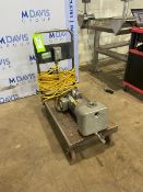 2 hp Pump, with Baldor 3450 RPM Motor, 115/208-230 Volts, 3 Phase, Mounted on Portable Frame (INV#