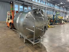 Cherry-Burrell 1,000 Gal. S/S Jacketed Tank, M/N GHW, S/N 1000-75-2869, Mounted on S/S Legs (NOTE: