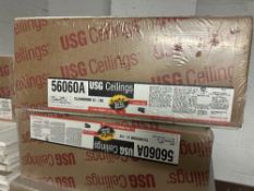 Cases: USG Ceilings 56060A CleanRoom 2x2 Tiles (LOCATED IN MIDDLETOWN, N.Y.)-FOR PACKAGING &