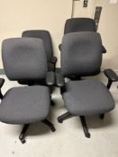 4 Pcs Office Chairs Assorted (LOCATED IN MIDDLETOWN, N.Y.)-FOR PACKAGING & SHIPPING QUOTE, PLEASE
