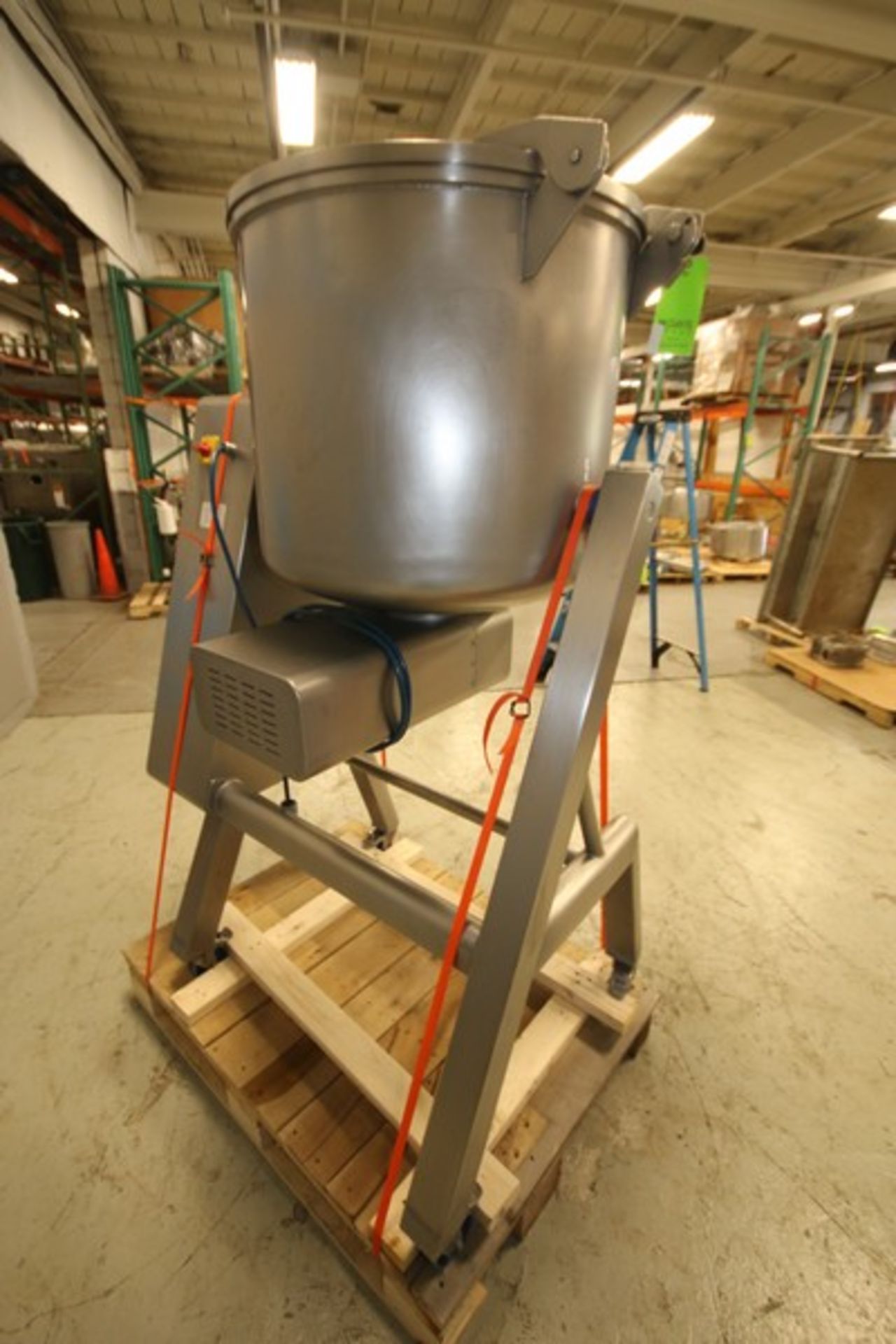 2020 Vakona 250 L Portable S/S Mixer, Model FM250-STL, SN 2767, with Tilt Capability Hinged Lid & - Image 6 of 11
