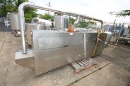 Aprox. 11' L S/S Steam Wash Tunnel, with Aprox. 7 3/4