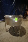 Aprox. 100 Gallon Cone Bottom Single Wall S/S Tank with 1.5