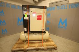 2020 Ingersol Rand 5 hp Screw Air Compressor, Model R4i-A125, 125 max psi, Tri Voltage, Mounted on