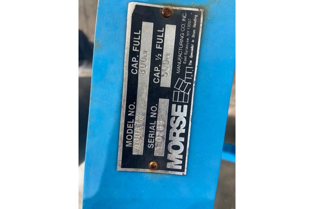 Moose 800 lb. Capacity Barrel Lift, M/N A72, S/N 0288, Mounted on Wheels (INV#99391) (Located @ - Image 3 of 6