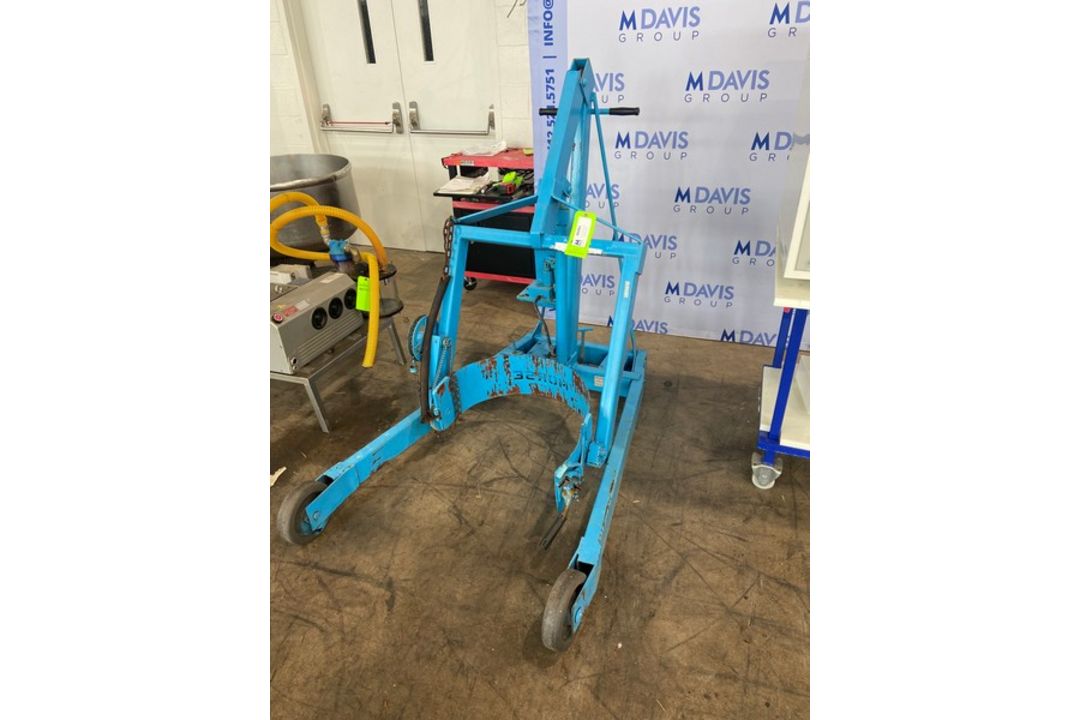 Moose 800 lb. Capacity Barrel Lift, M/N A72, S/N 0288, Mounted on Wheels (INV#99391) (Located @ - Image 2 of 6