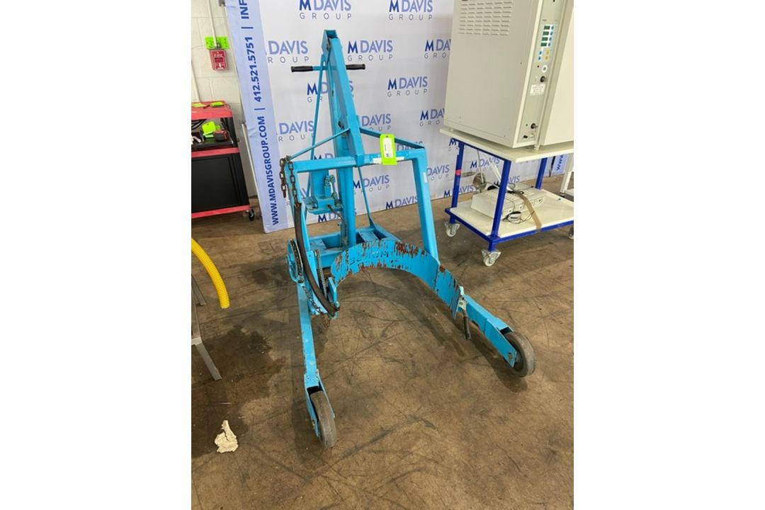 Moose 800 lb. Capacity Barrel Lift, M/N A72, S/N 0288, Mounted on Wheels (INV#99391) (Located @ - Image 1 of 6