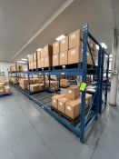 PALLET RACKING, APPROX. 18 SECTIONS, APPROX. 23 UP RIGHTS, APPROX. 54 CROSS BEAMS