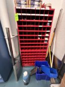 PARTS CABINET WITH CONTENTS, INCLUDES SAFETY STICKERS, CAUTION STICKERS / TAPE, TOUGH STRIPE MAX