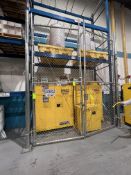 FENCE WITH DOOR, APPROX. 133 IN. L X 56 IN. WX 142 IN. H