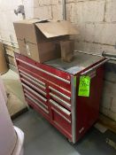 INTERNATIONAL PORTABLE TOOLBOX, MOUNTED ON CASTERS