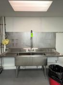 ADVANCE TABCO TWO BOWL SINK DIMENSIONS APPROXIMATELY 96