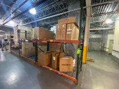 3-SECTIONS OF PALLET RACKING, WITH UPRIGHTS & CROSS BEAMS