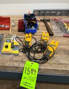 CONTENTS ON TWO TABLES HAND TOOLS + TEST EQUIPMENT