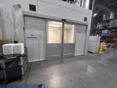 MODULAR CLEAN ROOM, QA SAMPLING 1, INCLUDES (2) AUTMATIC SLIDING DOORS, (4) CAMFIL HEPA UNITS,