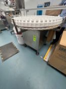 GLOBALTEK APPROX. 48 IN. S/S ROTARY ACCUMULATION TABLE, MODEL ROT-48EUY, S/N 2248EUY009, BODINE