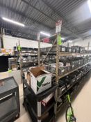 RACK WITH WIRE SHELVES, APPROX. 48 FT. L, 6-SECTIONS