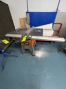 RIDGID 10 IN. TABLE SAW, MODEL R4512, S/N EM1530 73406, 120/240 V
