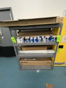 LOT OF ASSORTED LIGHTBULBS ON SHELF