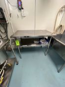 LOT OF S/S (2) S/S TABLES AND S/S SINK