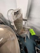 FLOOR STAND FOR MARBURG SHRINK TUNNEL WITH PNEUMATIC LIFT TO ADJUST HEIGHT