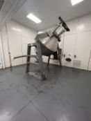 GEMCO DOUBLE CONE BLENDER, MODEL GEMCOMATIC BLENDER, S/N B-95008, 65 LB/CF, 460/3/60